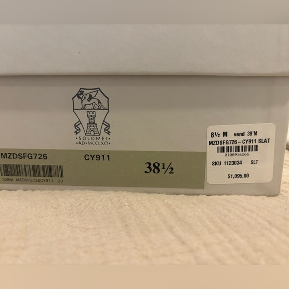 Brunello Cucinelli grey wedge heel EU size 38.5 - Picture 10 of 10